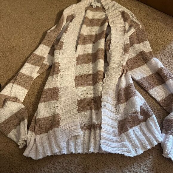 H by halston medium striped cardigan - Picture 3 of 8